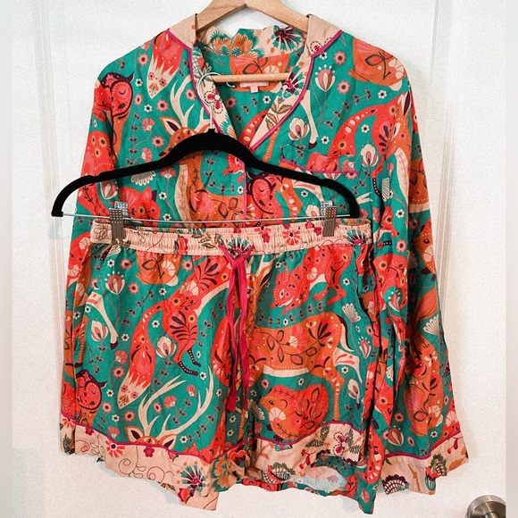 Powder Anthropologie Inspired Twilight Forest Pajama Set size SMALL - Picture 1 of 10